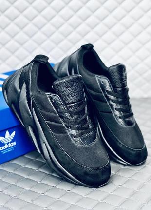 Adidas sharks black кроссовки мужские адидас шаркс черные мужские4 фото