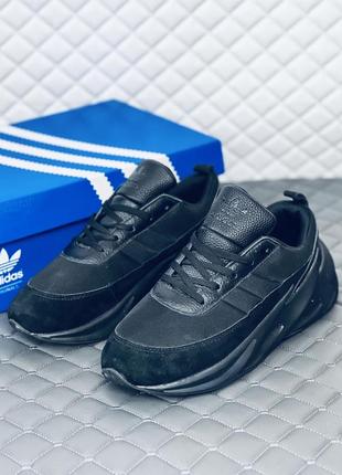 Adidas sharks black кроссовки мужские адидас шаркс черные мужские6 фото