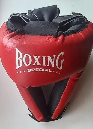 Шлем для единоборств boxing special защита паха в подарок