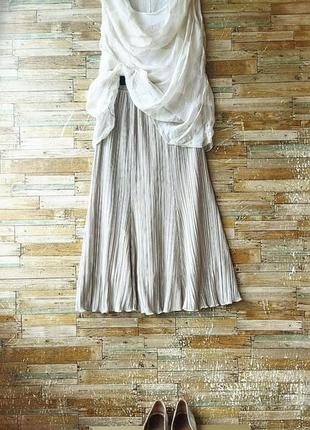 Bassini.. изящная. идеальная. красивая юбка. цвет жемчужно-серый2 фото