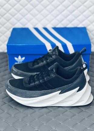 Adidas sharks black-grey man кроссовки мужские адидас шарк2 фото