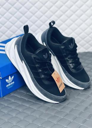 Adidas sharks black-grey man кроссовки мужские адидас шарк3 фото