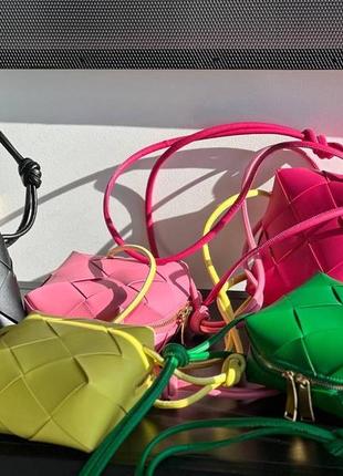 Невероятные много цветов сумка bottega veneta1 фото