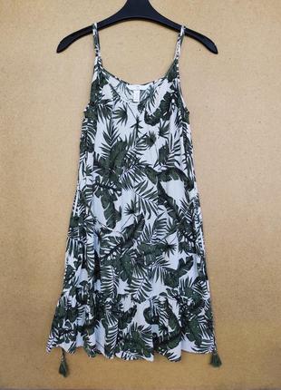 Літнє оверсайз плаття натуральна віскоза жатка h&amp;m6 фото