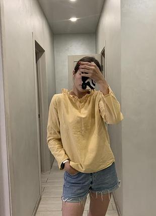 Жовта сорочка - котон zara