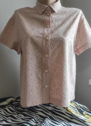 Блуза блузка сорочка рубашка котон madewell прошва