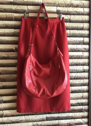 Шерстяная юбка + сумка