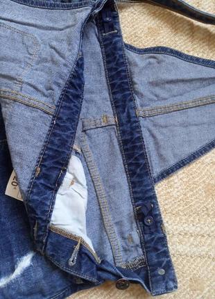Комбинезон джинсовый kiabi, размер xs, 12, 13, 14 лет, рост 152-158 см5 фото