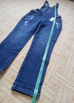 Комбинезон джинсовый kiabi, размер xs, 12, 13, 14 лет, рост 152-158 см6 фото