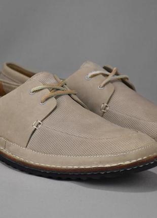 Clarks туфли мокасины мужские летние кожаные. оригинал. 46 - 47 р./31.5 см.2 фото