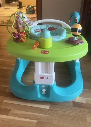 Развивающий центр 4 в 1 tiny love веселая лужайка; ходунки