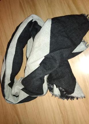 Двойной двухсторонний шарф- палантин cos. 100 %шерсть. 68х160