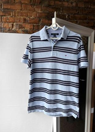 Tommy hilfiger men’s striped polo shirt slim fit поло1 фото