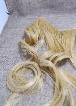 Штучне волосся на лесці блонд2 фото
