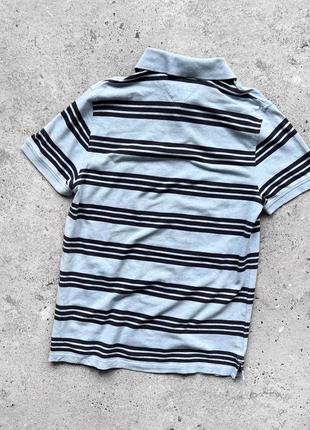 Tommy hilfiger men’s striped polo shirt slim fit поло4 фото