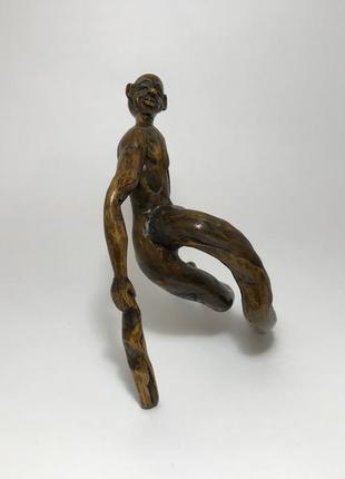 Статуетка з кореня дерева, фігурка з кореня дерева, "п'яниця", скульптура з дерева, корнепластика5 фото