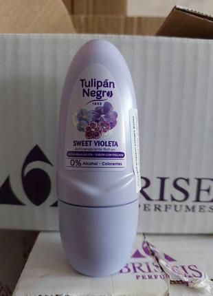 Дезодорант кульковий солодка фіалка tulipan negro 50 мл