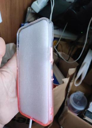 Чохол на айфон 14 iphone 14 рожевий градієнт з кільцем6 фото