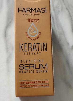 Сыроватка для волос keratin therapy farmasi4 фото
