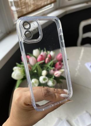 Чехол блестки защита камеры iphone 11 5