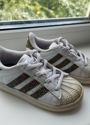 Детские кроссовки adidas superstar оригинал 24 размер.