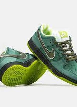 Кеды nike sb dunk low concepts green lobster