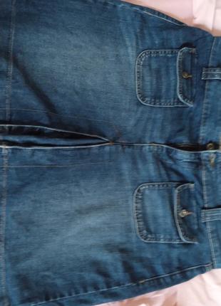 Юбка джинсовая,р 16 замеры на фото1 фото