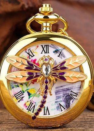 Кишеньковий годинник бабка на ланцюжку чудовий подарунок