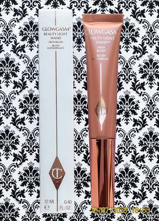 Хайлайтер румяна charlotte tilbury glowgasm beauty highlighter light wand high blush pinkgasm1 фото