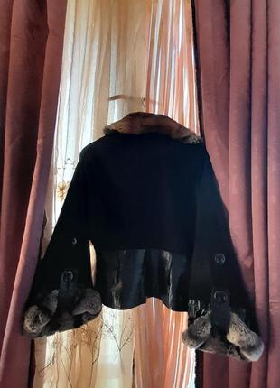 Куртка кожаная итальянская jianetti с шиншиллой8 фото