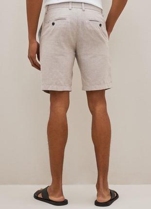 Льняные мужские шорты от качественного бренда burton menswear london4 фото