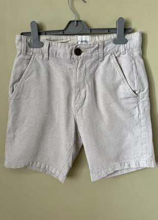 Льняные мужские шорты от качественного бренда burton menswear london8 фото