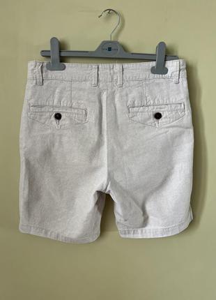 Льняные мужские шорты от качественного бренда burton menswear london5 фото