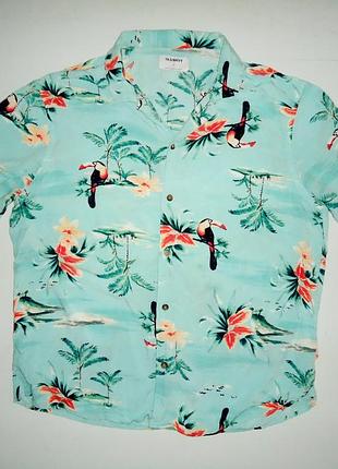 Сорочка гавайська old navy viscose гайка (l)