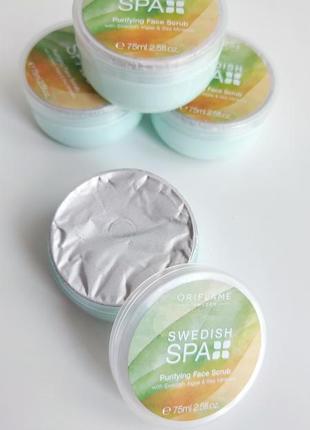 Скраб для лица шведский спа салон орифлейм oriflame swedish spa
