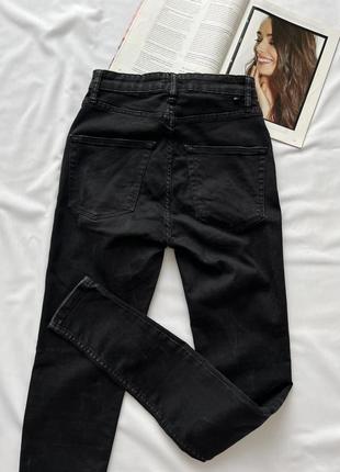 Черные эластичные джинсы скинни7 фото
