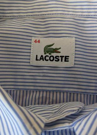 Рубашка с коротким рукавом в полоску lacoste5 фото