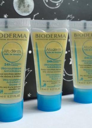 Bioderma atoderm масло для душа.