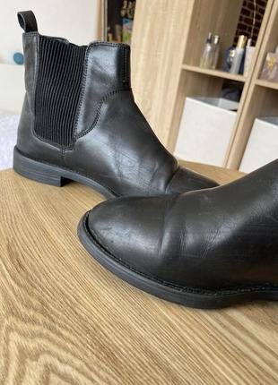 Ботинки челси черные кожаные braska5 фото