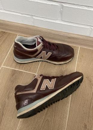 Кроссовки кеды new balance 574 кожаные