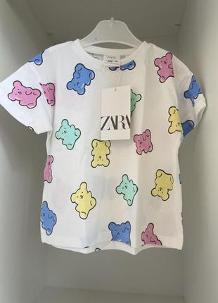 Футболка zara 12-18 мес (86см)