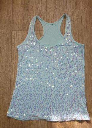 Майка с пайетками