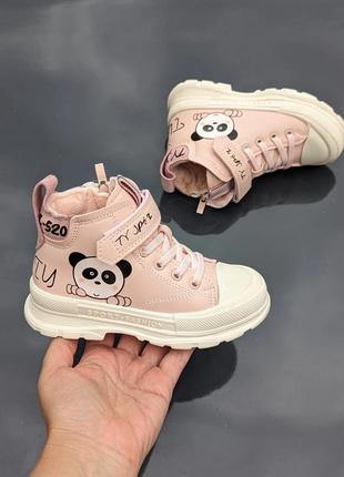 Класні гарненькі демі черевики дівчаткам, утеплення фліс