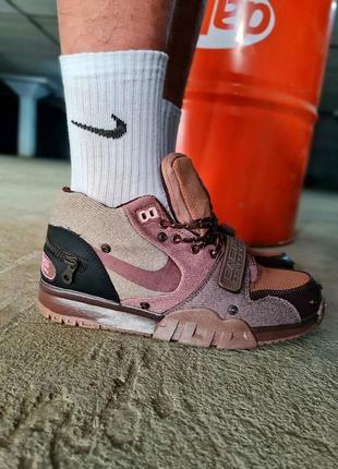 Мужские кроссовки DJ6418-001 nike apoyo Air Kukini Leopard travis scott “wheat” / smb