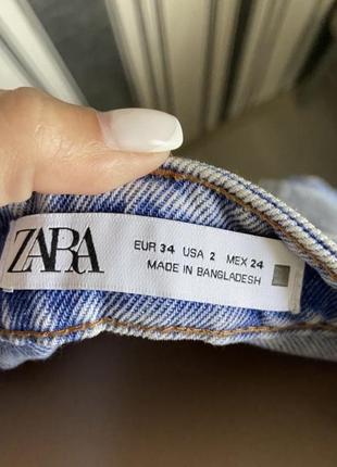 Джинсовые шорты zara зара4 фото