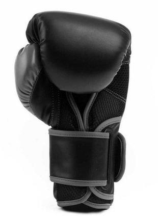 Боксерские перчатки everlast powerlock training gloves черный уни 10 унций (870310-70-8)7 фото