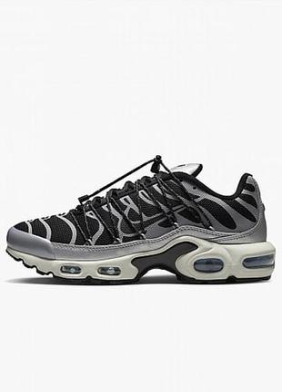 Nike air max tn plus lace toggle black grey1 фото