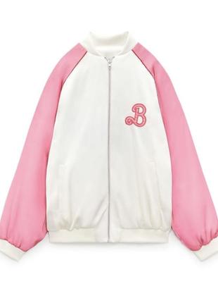 Двосторонній бомбер zara barbie