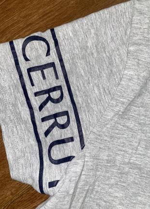 Сіра бавовняна футболка cerruti оригинал серая хлопковая футболка базовая футболка4 фото