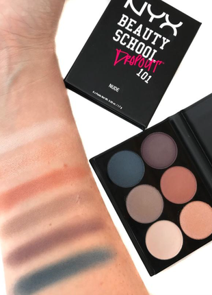 Легендарна nyx beauty school dropout palette тіні, палетка тіней, палітра, тіні для повік4 фото